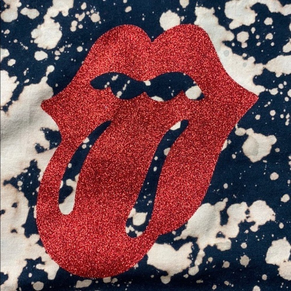 SOLD!! Rolling Stones Acid Wash Red Tongue Tank - Picture 6 of 8